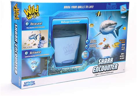 Uncle Milton S Wild Walls Shark Encounter Light Sound Wallscape Ages