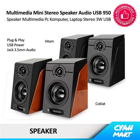 Jual Speaker Multimedia Mini Dekstop Stereo Speaker Pc Komputer Laptop