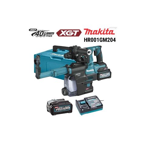 Hr Gz Makita Martillo Ligero Xgt Vmax Bl Mm Aws