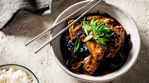 Braised Cantonese Chicken With Mushrooms And Lily Flowers Sbs The Cook Up With Adam Liaw