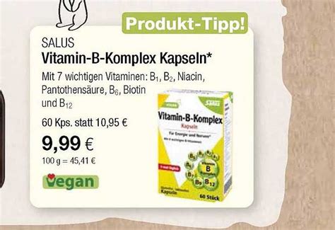 Salus Vitamin B Komplex Kapseln Angebot Bei Vitalia Prospekte De