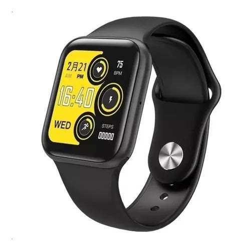 Smartwatch D Fitness Mm Caja Blanca Malla Negra Mercadolibre