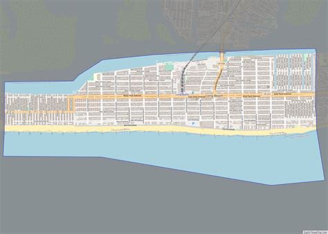 Map of Long Beach city, New York - Thong Thai Real