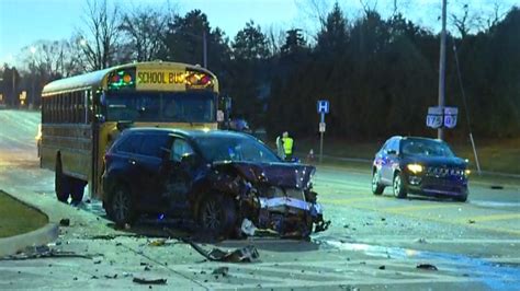 School Bus Involved In 4 Vehicle Crash In Beachwood