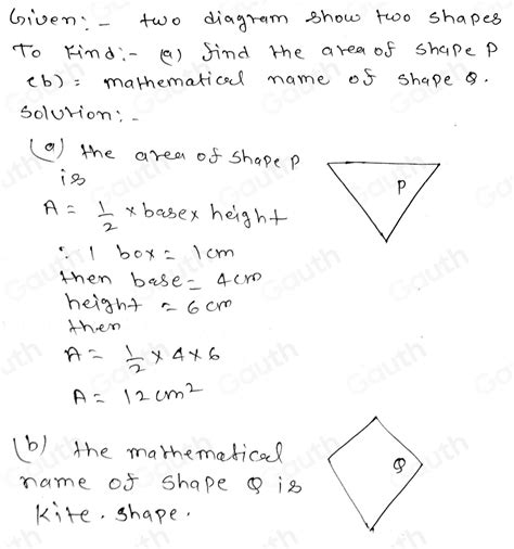 solved  diagram shows  shapes drawn   centimetre grid