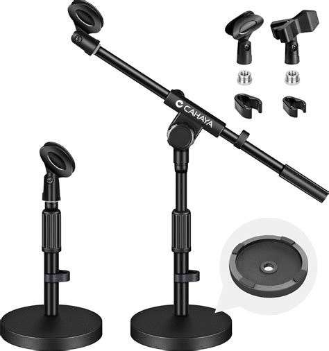 Cahaya Desktop Microphone Stand With Type Clips To Metal