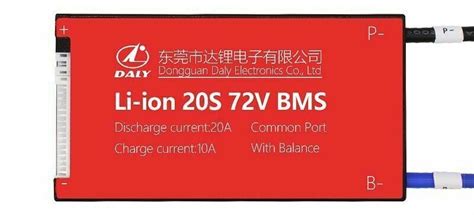 Li Ion Bms Pcb 20s 72v 20a Daly Balanced Waterproof Battery Management