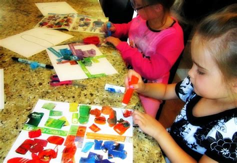 simple and easy paper collages for kids ~ art crafts ideas