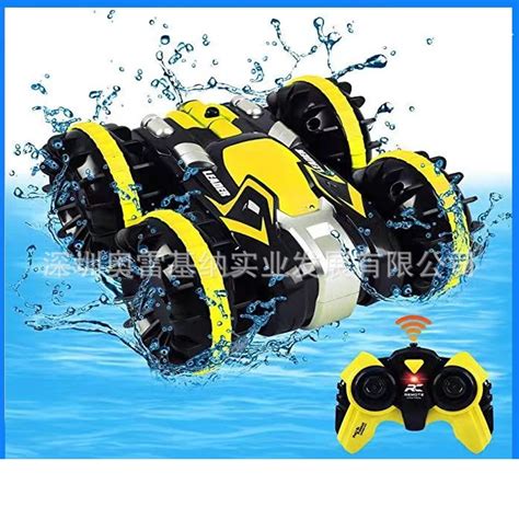 Electric Remote Control Stunt Car Amphibious Rc Four Wheel Drive Double