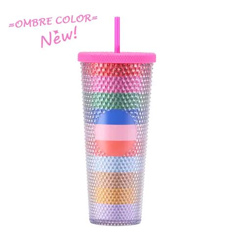 Bling Diamond Durian Cup Oz Double Wall Studded Tumbler Plastic