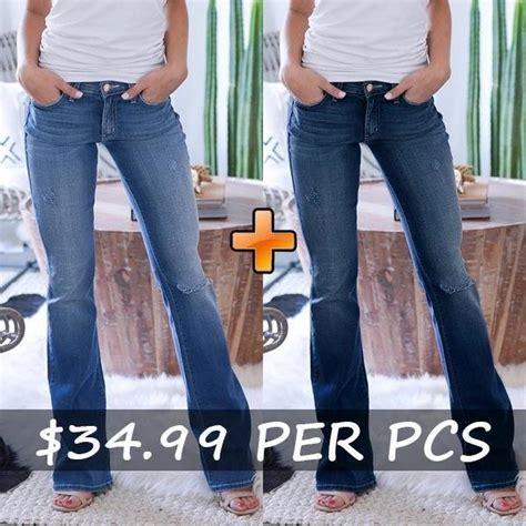 70s Stretch Hip Hugger Street Style Boot Cut Jeans Pure Fit Story