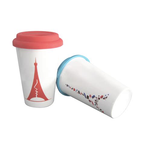 Ceramic Travel Mug With Silicone Lid Ml Apac Merchandise Solution