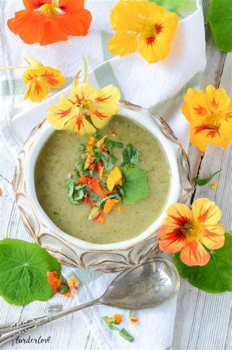 This Deliciously Light And Spicy Nasturtium Soup Makes A Wonderful