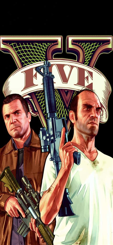 Download Iphone X Grand Theft Auto V Background Michael And Trevor