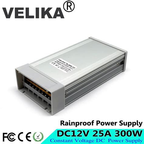 Rainproof Power Supply Dc 12v 25a 300w Voltage Transformer Ac220v 110v To Dc12v Smps Led Driver