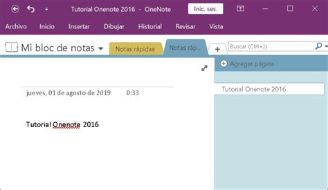 Tutorial Microsoft OneNote 2016 Buscar Tutorial