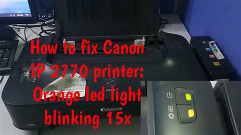 How To Fix Canon Ip Printer Orange Led Light Blinking X Kathy S