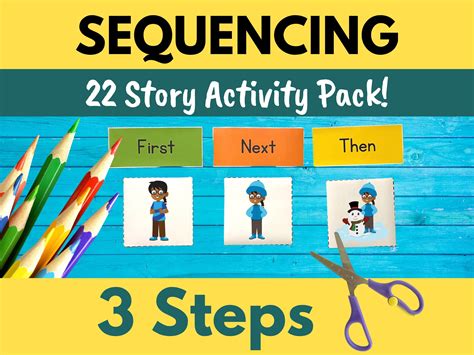 Sequencing Stories With Pictures Sequence Writing Sequence Events 3 Step Etsy