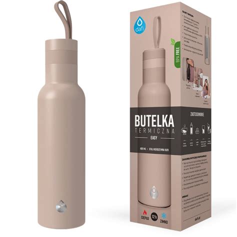 Butelka termiczna termos 490 ml EASY Dafi beżowa latte Dafi Sklep