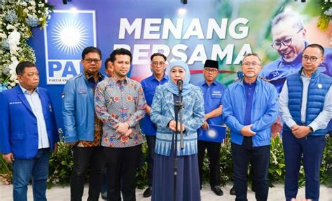 PAN Resmi Dukung Duet Khofifah Emil Maju Pilkada Jatim 2024 Maklumat