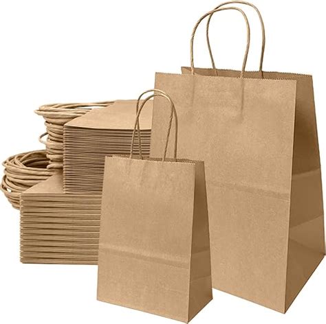 Lot De Sac Papier Kraft Avec Poign E Sacs Kraft Cadeau Grand Format