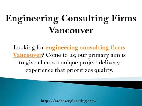 Ppt Engineering Consulting Firms Vancouver Powerpoint Presentation