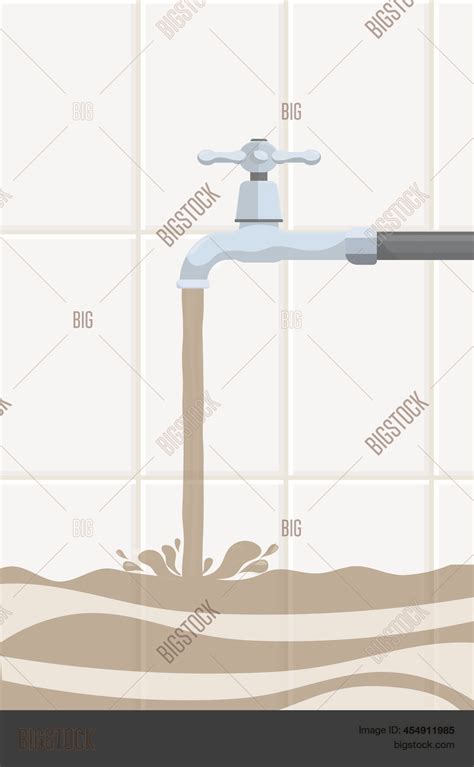 Dirty Water Poured Vector And Photo Free Trial Bigstock