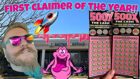 500x The Cash First Claimer Of The Year Florida Scratch Offs YouTube