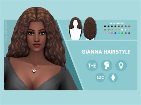 Isla Gianna Kelcy Hairstyles Maxis Match Simcelebrity00