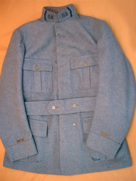 Uniformes Veste Bleu Horizon 1916 D Un Adjudant Du 68e RI