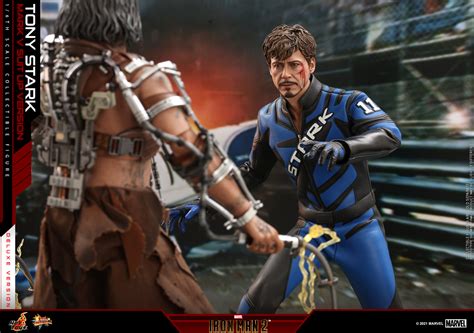 Hot Toys Tony Stark Iron Man Mark Mark V Suit Up Scale Deluxe Version Mms