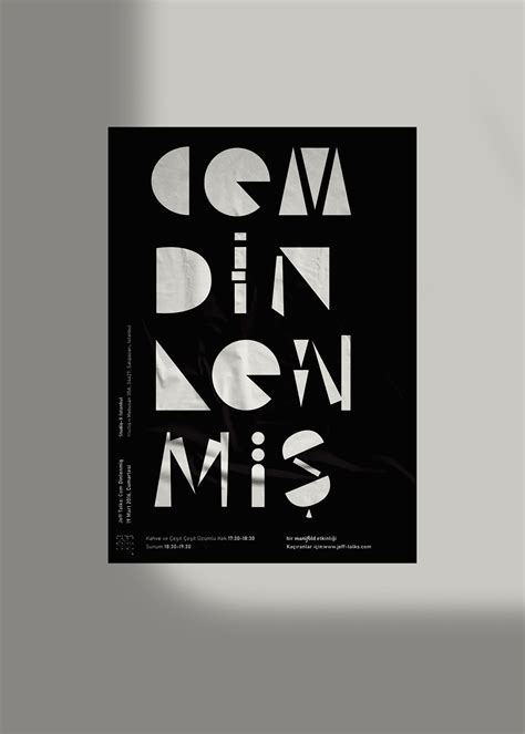 Typographic Poster Design I Tipografik Poster Tasar M Behance