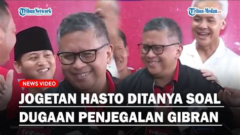 Sekjen Pdip Berjoget Saat Ditanya Dugaan Penjegalan Gibran Jadi