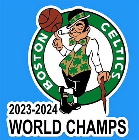 Boston Celtics World Champs 8 Sizes Vinyl Stickers Water Resistant