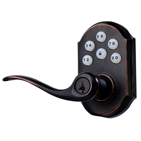 Weiser Toluca Venetian Bronze Keyless Entry Smartcode Lever Handleset With Smartkey The Home