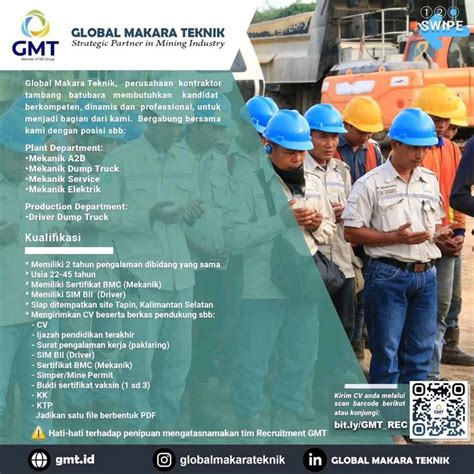 Lowongan Kerja PT Global Makara Teknik November 2022 TAMBNAS