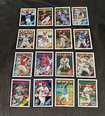 2023 Topps Baseball Updates Series 1988 35th Anniversary Inserts