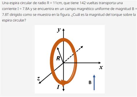 Solved Una Espira Circular De Radio R 11cm Que Tiene 142 Chegg