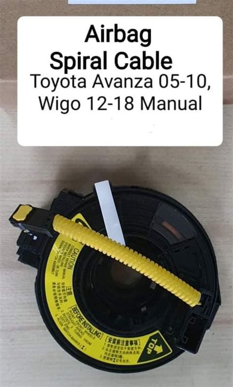 Air Bag Spiral Cable Toyota Avanza Wigo Manual Car