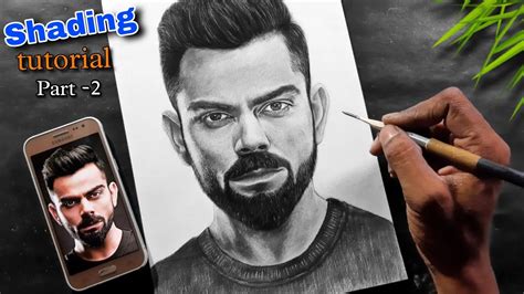 How To Draw Virat Kohli Step By Step Shading Tutorial Part