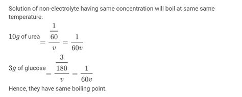 An Aqueous Solution Containing 1g Of Urea Boils At 10025 Oc The