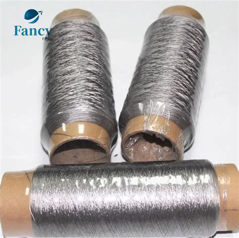 Metallic Knitting Yarn 100% Stainless Steel Metallic Yarn For Weaving ...