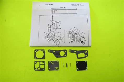 For Zama M M Rb Carb Kit Mcculloch Chain Saw Mini Mac