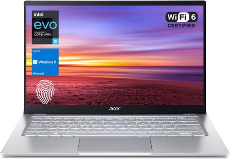 Acer Swift Intel Evo Port Til Ultradelgado Y Ligero Pantalla Fhd