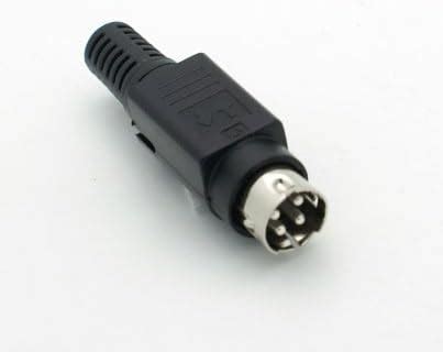 Technomedia Mini Din Pin Power Plug Connector For Soldering Mini Din