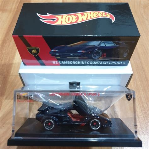 HOT WHEELS RLC EXCLUSIVE 82 LAMBORGHINI COUNTACH LP500 S BLACK VHTF Shopee Malaysia