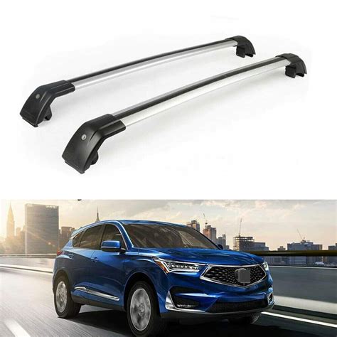 Pcs Lockable Roof Rail Rack Cross Bars Crossbars Fits For Acura Rdx