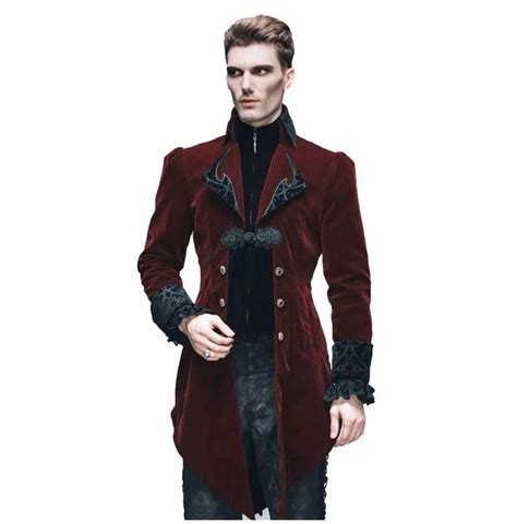 Gothic Victorian Mens Velvet Tailcoat Victorian Mens Fashion Victorian Coat 19th Century