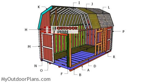 10x20 Gambrel Shed Plans | PDF Download | MyOutdoorPlans