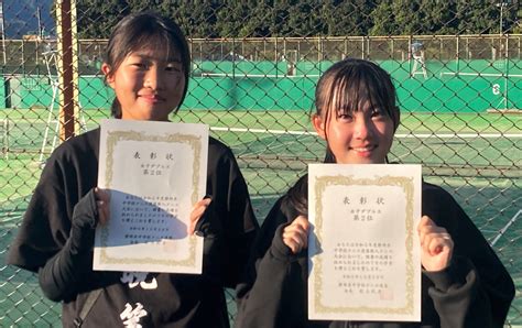 中学女子テニス部：新人戦県大会シングルス・ダブルス準優勝 浜松日体中・高等学校